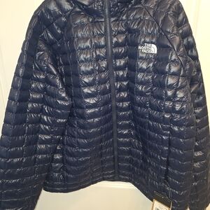 NWT The North Face Men's ThermoBall Eco Hoodie Blue  Packable Jacket XL